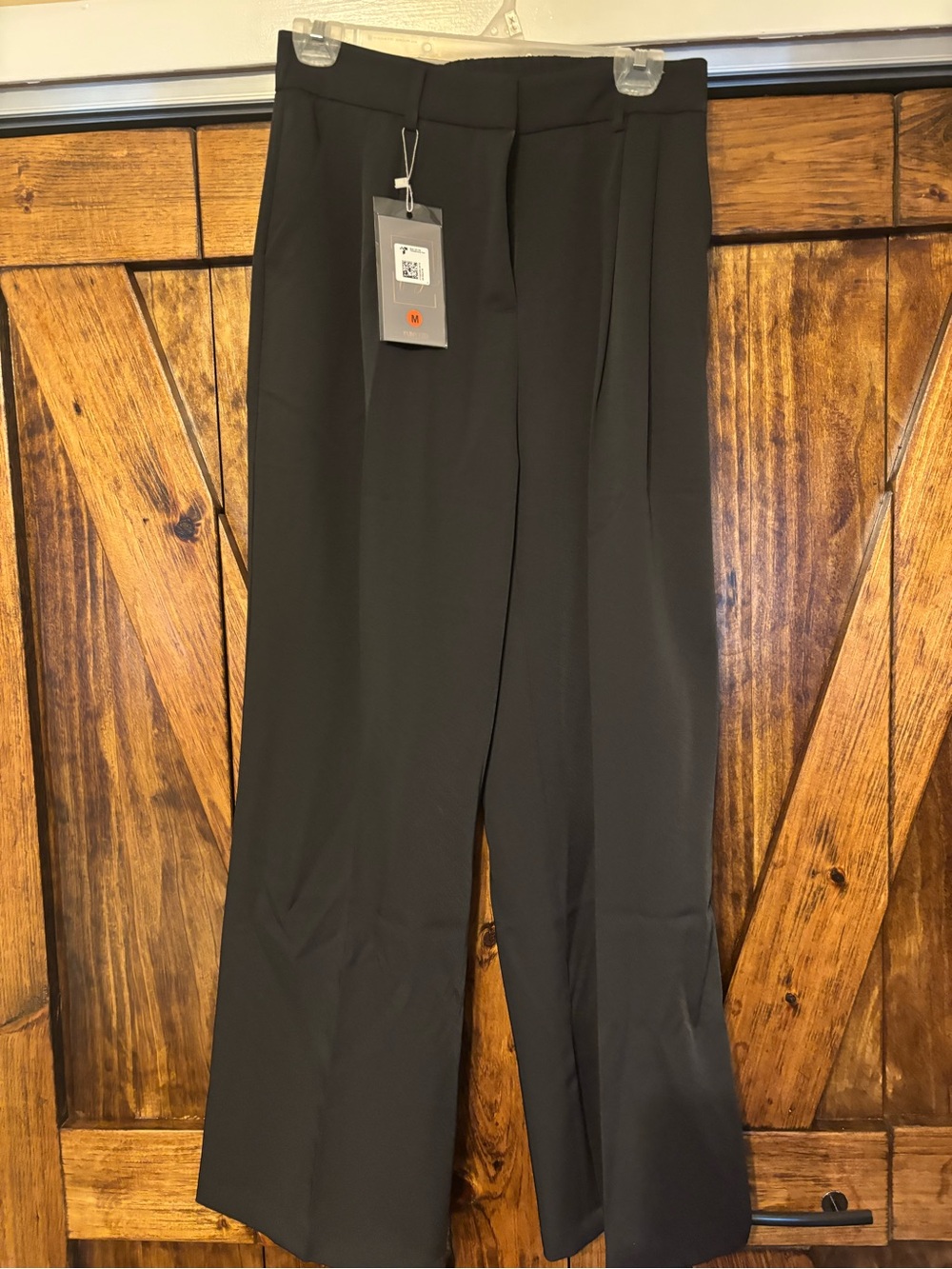 Wide Leg Black Dress Pants Size Medium